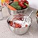 ZESPROKA Stainless Steel Mixing Bowls, Nesting Bowls, Matte and Mirror Finish, Set of 6,11.6 x 5.3 x 11.6 inches,ZP-01