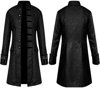 ZHLL Chaqueta para Hombre Frock-Steam Punk Gótico Vintage Victoriano