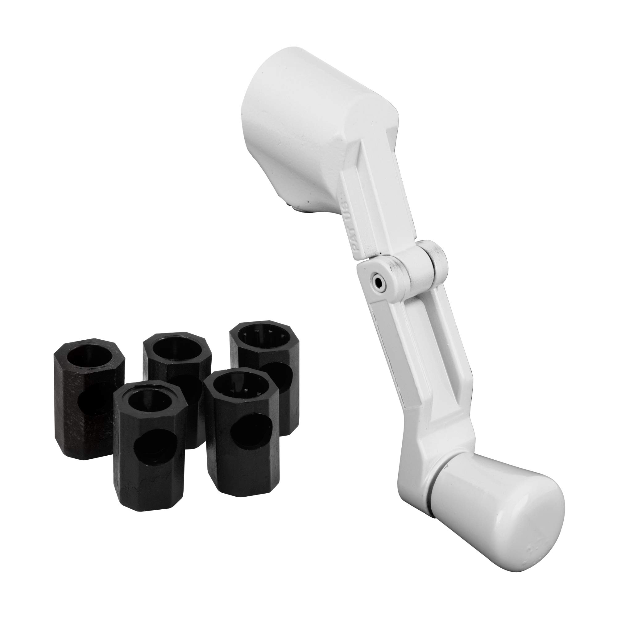 Photo 1 of Prime-Line H 3962 Universal, Diecast, White, Folding Crank Handle for Casement Windows (Single Pack)