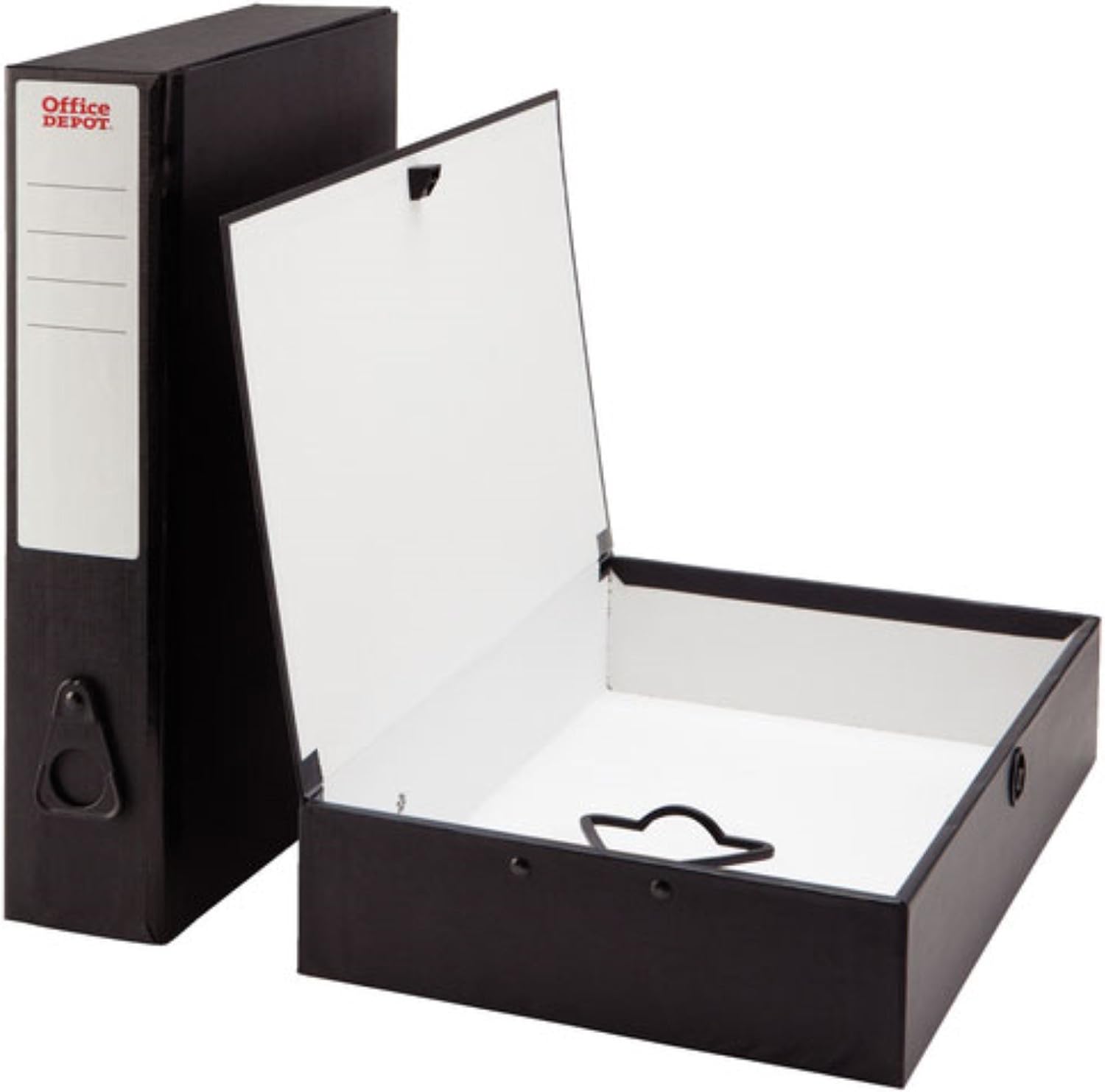 Foolscap Coloured Box Files Black Office Products