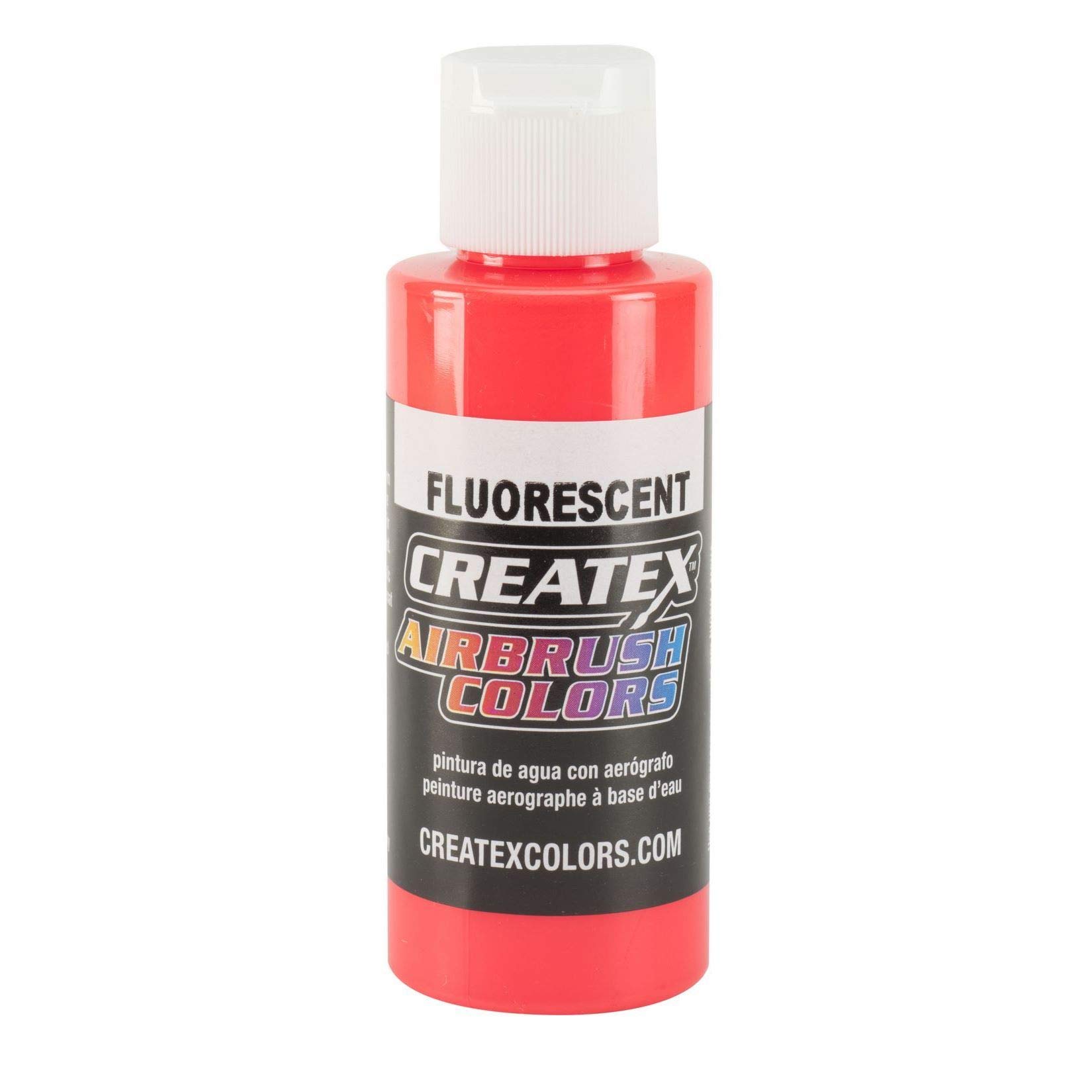 Createx2 oz. Bottle of Fluorescent Red #5408 Airbrush Colors Hobby Craft Art...