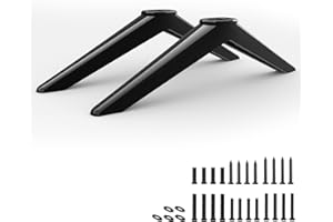 Dinghosen 43 Inch TV Stand for Samsung TV Legs, for UN43NU6900F UN43NU6950FXZA 43" Class 4K (2160p) Ultra HD Smart LED TV, for Samsung TV Stand Legs, with Screws, Black