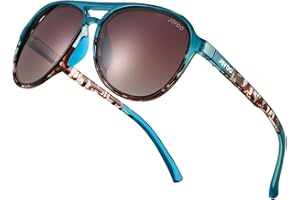 Jefoo Polarized Aviator Sunglasses for Women Men Retro Trendy Sports Sunglasses for Outdoor UV400 Protection