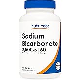 Nutricost Sodium Bicarbonate (2,500mg) 120 Capsules, 60 Servings, Vegan | GMO-Free, Gluten Free