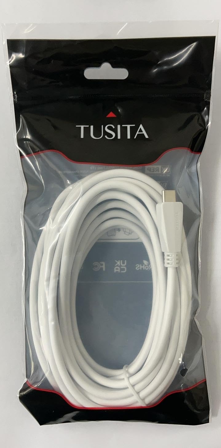 TUSITA Power Extension Cable (20ft/6M) - USB C,Male to Female