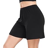 MANCYFIT Pettipants for Under Dresses Womens Bloomers Flat Edge Culottes Slips Shorts