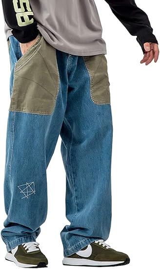 Amazon D Iizoo ヴィンテージ ワイド デニムパンツ メンズ ストレート ゆったり ジーンズ B系 ビッグシルエット デニム バギーパンツ ヴィンテージ 太め ジーパン ヒップホップ ストリート 個性 切替配色 ファッション Hip Hop ジーンズ 通販 Amazon D Iizoo ヴィンテージ ワイド デニムパンツ メンズ ストレート ゆったり ジーンズ B系 ビッグシルエット デニム バギーパンツ ヴィンテージ 太め ジーパン ヒップホップ ストリート 個性 切替配色 ファッション Hip Hop ジーンズ 通販