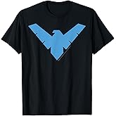 DC Comics Nightwing Classic Superhero Blue Logo T-Shirt