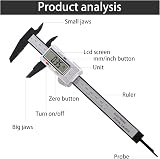 Jodsen Digital Vernier Caliper 150mm 6 Inch Electronic Micrometer Caliper Large view 2