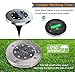 TONBUX Solar Ground Lights 8 LED Waterproof Inground Solar Lights Solar Powered Garden Disk Lights for Outdoor Pathway Lawn Yard Patio Walkway Waterproof in-Ground Light- Bright White (4 Pack)