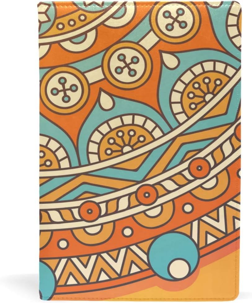 MALPLENA Orange Chinoiserie Flowers School Book Covers Perfect for School and Gifts