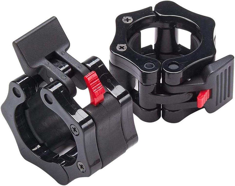 Liyes Lockdowns Weight Clamps, Pair of 2" Inch ABS Barbell Clamp Locks for Workout Weightlifting Fitness Training - Perfect for Cross Fit