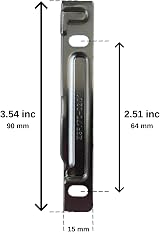 Blum ZSF.1700 L METABOX Left Screw-On Drawer Front Fixing Bracket Nickel view 2