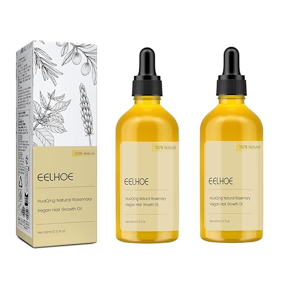 2PCS VEGANIC NATURAL HAIR GROWTH OIL, EELHOE IMPROVES BLOOD CIRCULATION,REDUCE HAIR LOSS,FOR DRY DAMAGED HAIR.(120ML)