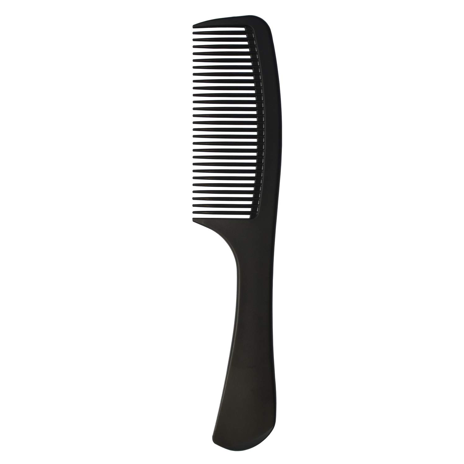Tongtletech Professional Black Carbon Fibre Hair Comb - Detangling, Heat Resistant, Anti-static Handgrip for Long, Wet or Curly Hair