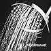 AirJet-400 High Pressure Luxury Multi-Function Shower Head w/ High-Velocity Flow Accelerator(TM) Hydro-Engine for More Power with Less Water! Latest Style, Giant 5