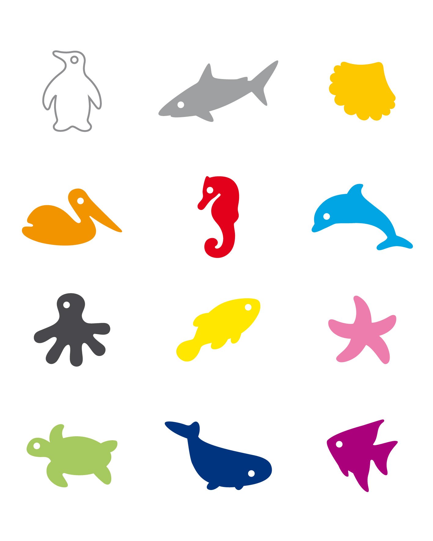 Tescoma Mydrink 12-Piece Glass Tags, Ocean