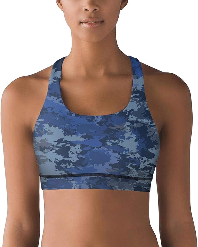 Sports Bra Classic Camo Fashion Camouflage Bralette Gym Yoga Sports Bra