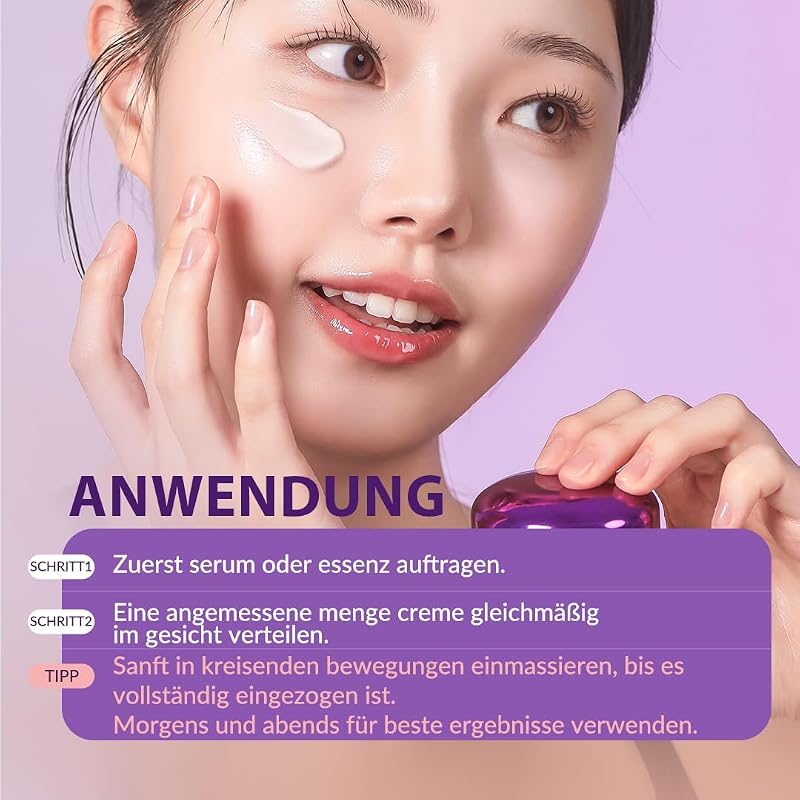 [MIZON] COLLAGEN POWER FIRMING ENRICHED CREAM(50ml) Koreanische Hautpflege - Tiefenfeuchtigkeitsspendende Marine Kollagen Creme für Glatte, Jugendliche Haut
