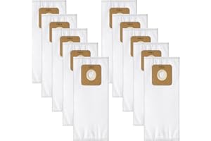 FANSHUGE 10 Pack Type A HEPA Vacuum Bags Replacement for Riccar Upright Vacuums 2000 4000 R100 R200 R300 R300C R500 R600 R700 R800 R800C 5000 6000, Part RAH-6/SAH-6