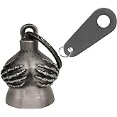 Motorcycle Bell with Hanger for Biker, Good Luck Biker Bells & Motorcycle Accessories, Keychain Luck Bell
