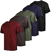 3 Pack Men's Quick Dry T Shirts Athletic Running Workout Short Sleeve Shirts for Men Active Crew Neck Tops