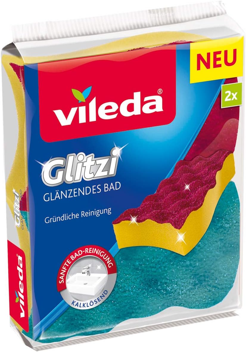 Vileda Cleaning Sponge, Yellow, Pack of 2 Amazon.co.uk Kitchen & Home