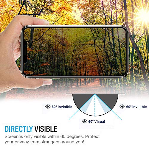 image for Live2Pedal [2 Pack] iPhone XR Privacy Screen Protectors, iPhone XR Tem