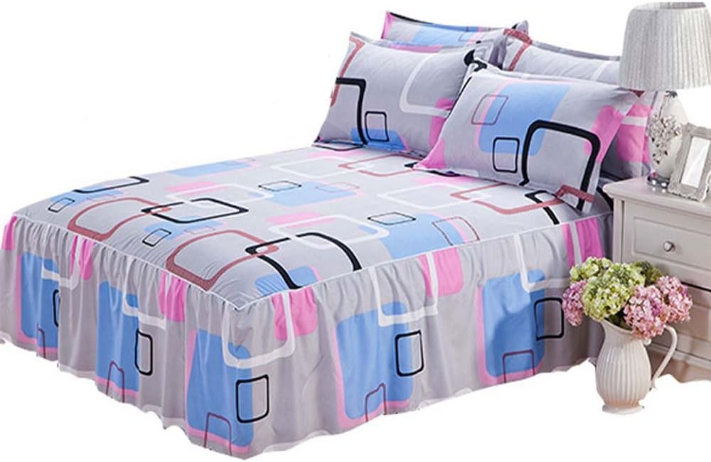Gray Romantic Flowers Bedding Fitted Sheet (Bed Skirt)/Valance (Twin Extra Long)