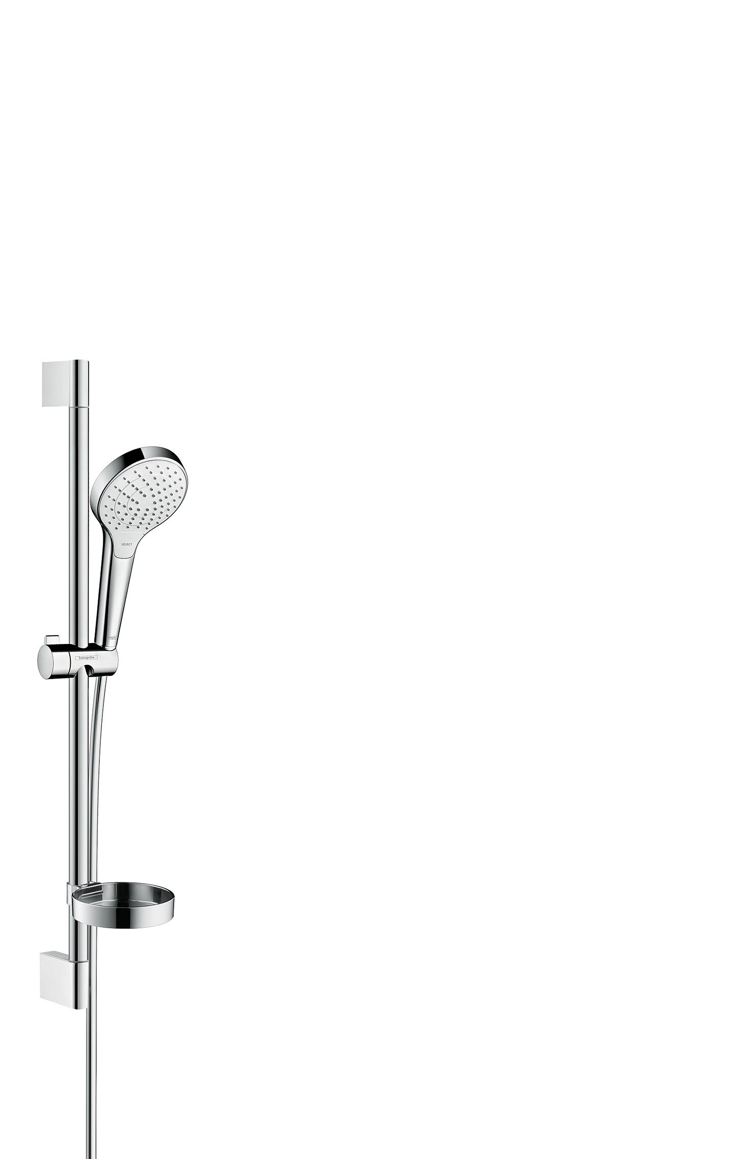 hansgrohe Croma Select S Shower set 110 Vario with shower rail 65 cm and soap dish