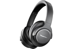 Truefree HF-10 Over Ear Headphones, 125H Playtime Wireless Headset, Hybrid Active Noise Cancelling, Bluetooth 6.0, Fast Charg