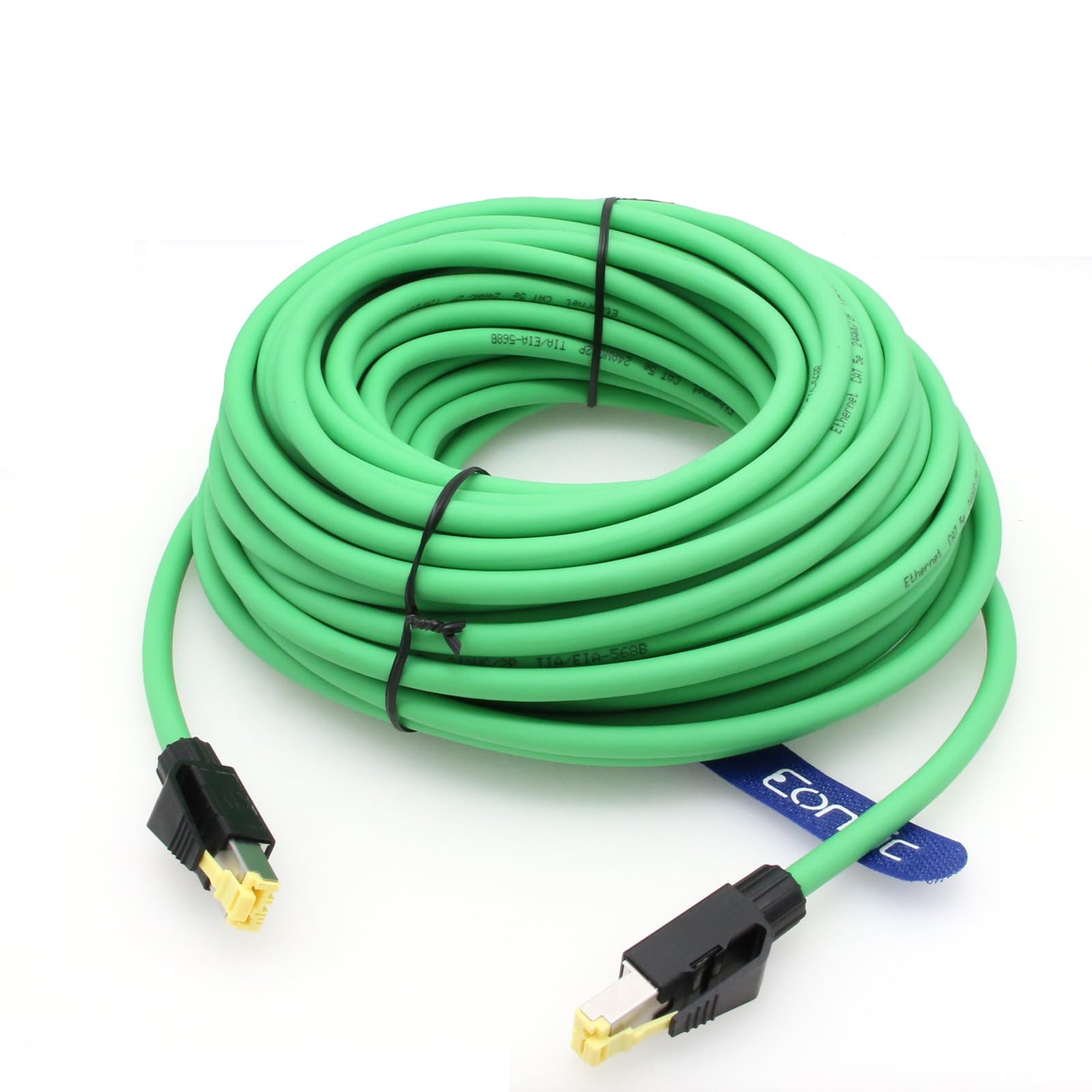 Eonvic RJ45 Male to RJ45 Male Gigabit Ethernet Cable Networks Cat 5e Shielded Cables for Industrial Camera (20M)