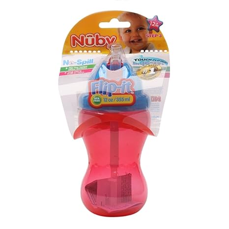 Nuby 355ml Flip N Sip Sippy Cup (Red)