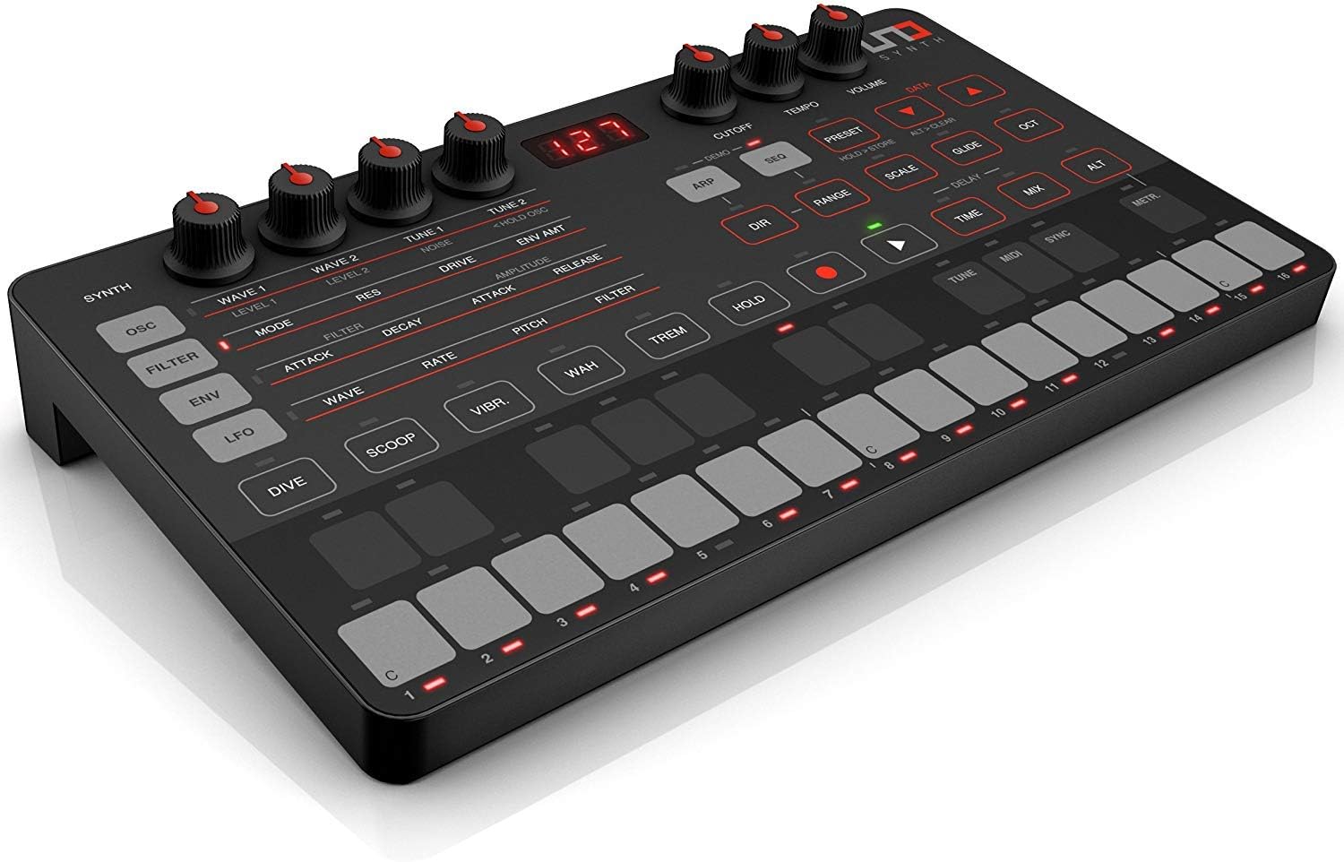 IK Multimedia IPUNOSYNTHIN Echte AnalogSynthesizer Amazon.de
