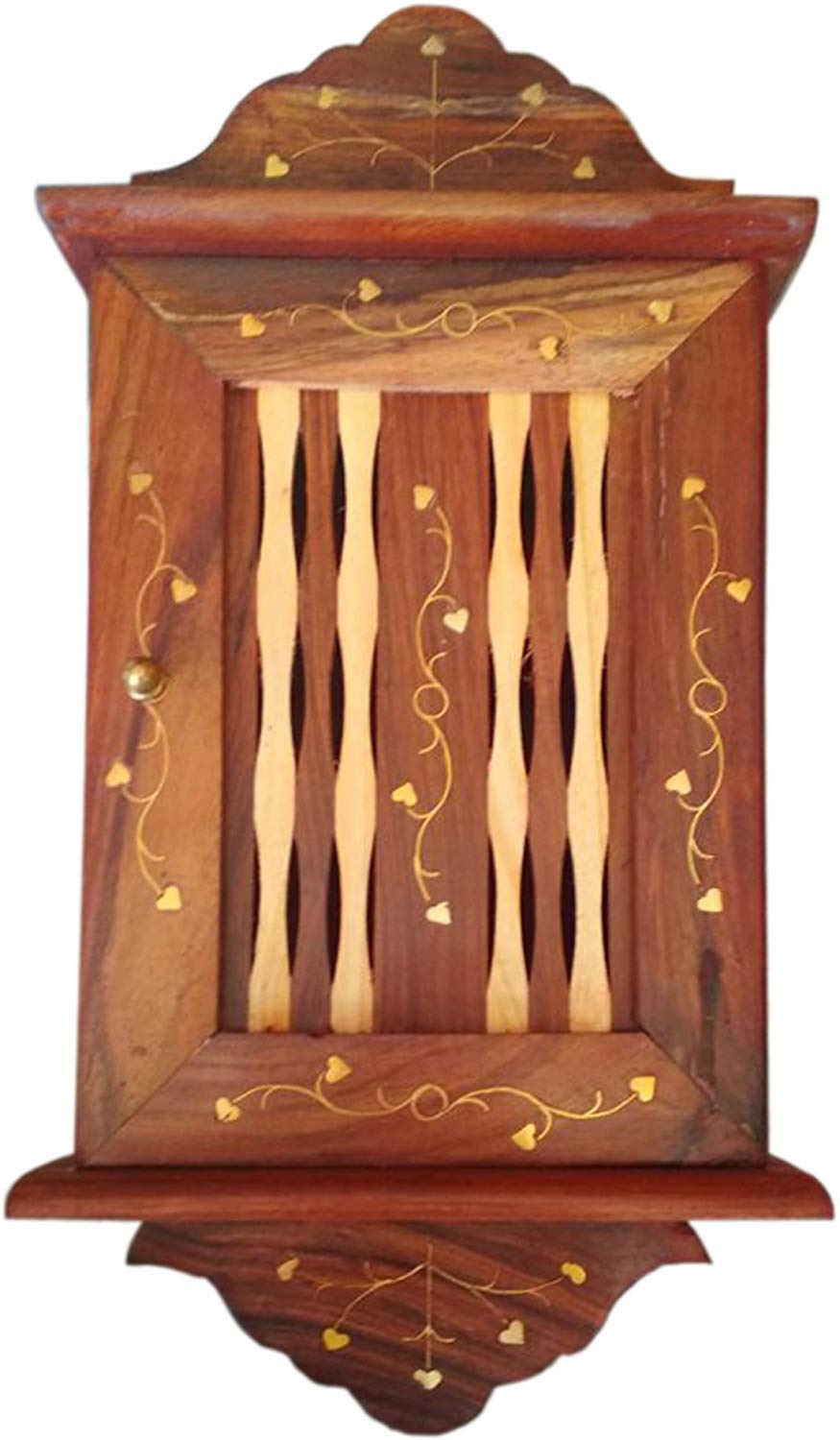 Umagri Decorative Key Hanger Box Wooden Key Cabinet Key