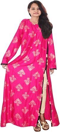 pink colour frock suit