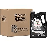 Castrol Edge High Mileage 0W-20 Advanced Full Synthetic Motor Oil, 5 Quart, Pack of 3