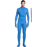 Full Bodysuit Include Zipper Helper Unisex Adult Costume Without Hood Spandex Stretch Zentai Unitard Body Suit