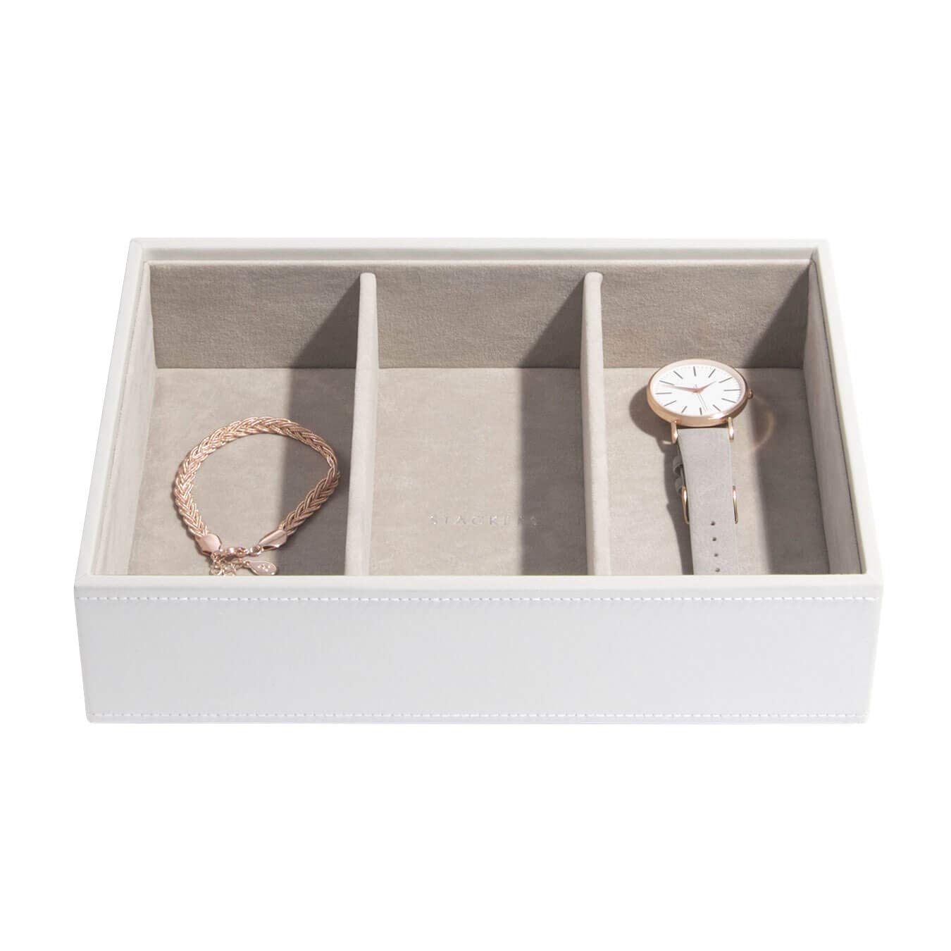Stackers White Classic Medium Jewellery Box Watch/Accessories Layer โ image 1
