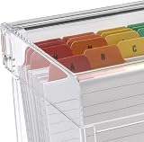 Osco Small Clear Acrylic Index Box with A to Z Tabs and 100 Cards view 7