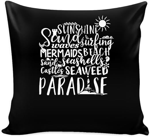 Amazon Com Sand Sunshine Mermaids Waves Seashells Beach 16 X 16