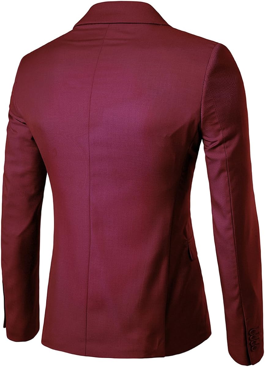 Men's Suit Jacket One Button Slim Fit Sport Coat Business Daily Blazer at  Men’s Clothing store