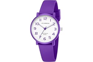 Watch for Kids 50M Waterproof Analog Kids Watch Boys Girls Learning Time Watches for Kids Girls Boys Soft Silicone Band Girls