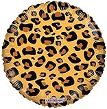 Kaleidoscope Cheetah Print Foil Mylar Balloon, 5 Piece