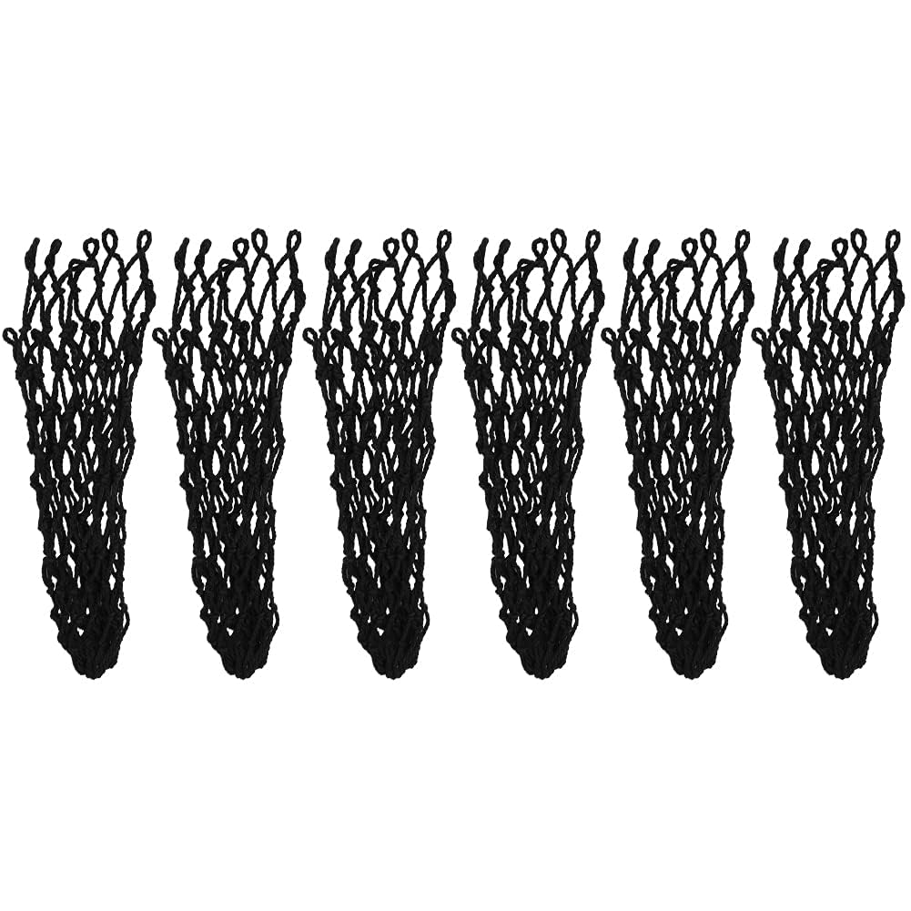 Billiards Mesh Bag Snooker Table Bag Net Billiard Pool Snooker Table Replacement Mesh Net Bags Pool Table Accessories 6 Pcs/Set(Black)