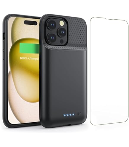 Amazon.com: Feob Battery Case for iPhone 15Pro (6.1Inch), Real