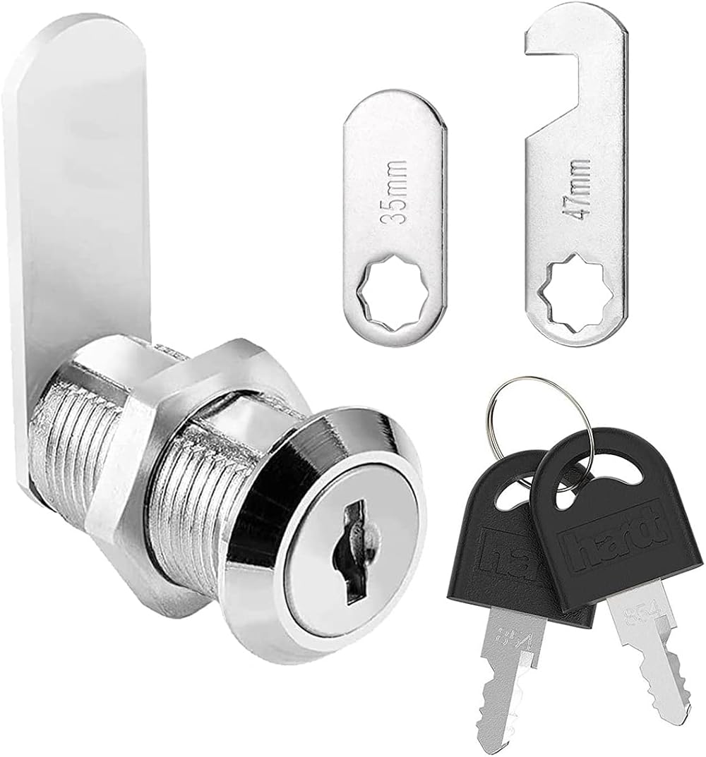 Litensh 20mm Security Mailbox Lock with Keys Cam Lock Cabinet Drawer