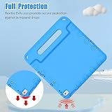 Surom Kids Case for iPad 10.2 Inch 9th 8th 7th Gen Blue Shockproof Handle Stand view 6