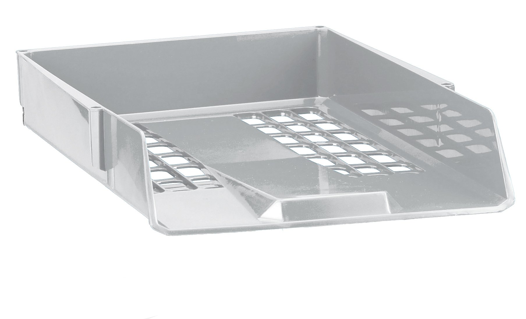 Avery 1132LGRY Basics Single Letter Tray/Intray, 278 x 70 x 390 mm - Light Grey