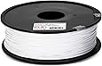 Inland 1.75mm White PLA PRO (PLA+) 3D Printer Filament 1KG Spool (2.2lbs), White